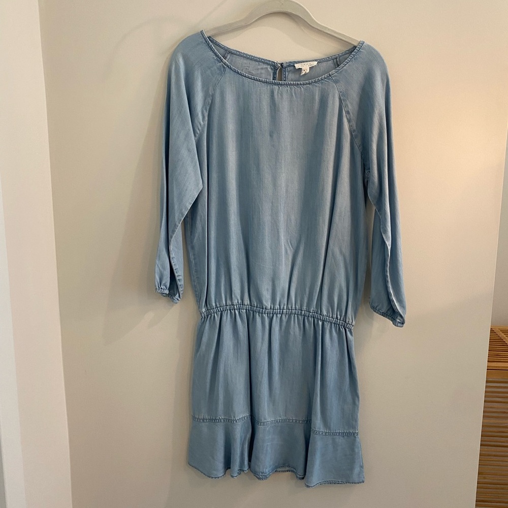 Arryn Chambray Drop Waist Dress | Soft Joie